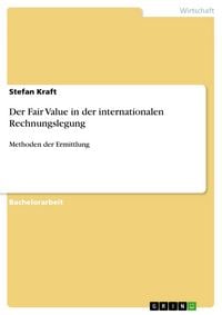 Produktbild: Der Fair Value in der internationalen Rechnungslegung