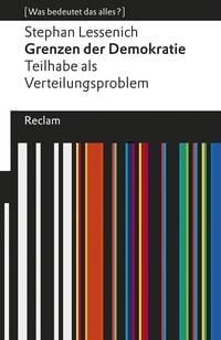 Produktbild: Grenzen der Demokratie. Teilhabe als Verteilungsproblem