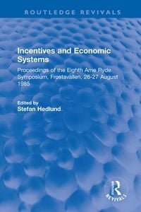 Produktbild: Incentives and Economic Systems