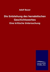 Produktbild: Die Entstehung des herodotischen Geschichtswerkes