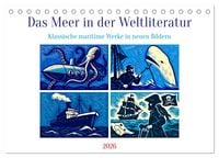 Produktbild: Das Meer in der Weltliteratur (Tischkalender 2026 DIN A5 quer), CALVENDO Monatskalender