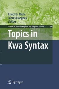 Produktbild: Topics in Kwa Syntax