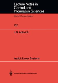 Produktbild: Implicit Linear Systems