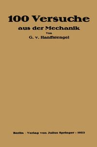Produktbild: Hundert Versuche aus der Mechanik