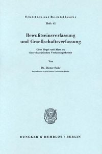 Produktbild: Bewu&szlig;tseinsverfassung und Gesellschaftsverfassung.