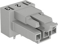 Produktbild: WAGO 890-854/011-000 Netz-Steckverbinder WINSTA MINI Buchse, Einbau horizontal Gesamtpolzahl: 3 16 A Grau 1 St.