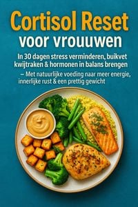 Produktbild: Cortisol Reset voor vrouwen: in 30 dagen stress verminderen, buikvet kwijtraken & hormonen in balans brengen -