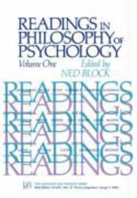 Produktbild: Readings in Philosophy of Psychology, Volume I,