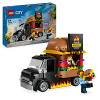 LEGO City 60404 Burger-Truck, Set mit Spielzeug-Auto für Kinder ab 5 Jahren