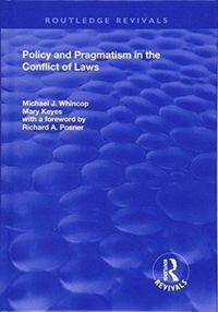 Produktbild: Whincop, M: Policy and Pragmatism in the Conflict of Laws