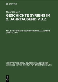 Produktbild: Historische Geographie und allgemeine Darstellung