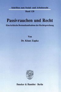 Produktbild: Passivrauchen und Recht.