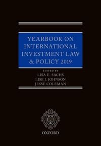 Produktbild: Yearbook on International Investment Law & Policy 2019