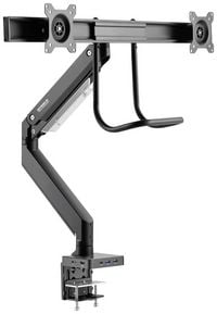 Produktbild: SpeaKa Professional SP-MM-820 Monitor-Tischhalterung 2 Display(s) 43,2 cm (17") - 81,3 cm (32") Matt Schwarz Schwenkbar, Neigbar