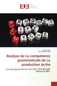 Produktbild: Analyse de La comp&eacute;tence grammaticale de La production &eacute;crite