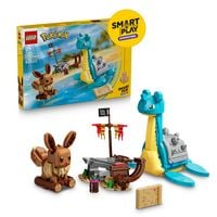 Produktbild LEGO Pokémon SMART Play: Evoli und Lapras auf Schatzsuche kompatibles Set 72162