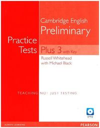 Produktbild: Whitehead, R: Practice Tests Plus PET 3 with Key and Multi-R