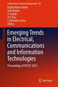 Produktbild: Emerging Trends in Electrical, Communications and Information Technologies