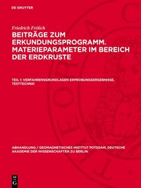 Produktbild: Verfahrensgrundlagen Erprobungsergebnisse, Testtechnik