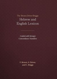 Produktbild: The Brown-Driver-Briggs Hebrew and English Lexicon