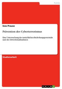 Produktbild: Pr&auml;vention des Cyberterrorismus