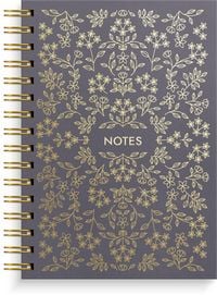 Produktbild: Burde Notizbuch A5 black flower