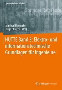 Produktbild: H&Uuml;TTE Band 3: Elektro- und informationstechnische Grundlagen f&uuml;r Ingenieure