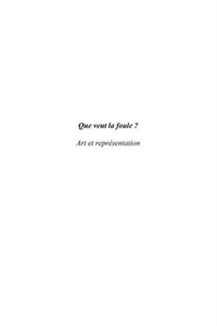 Produktbild: Que veut la foule