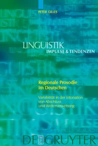 Produktbild: Regionale Prosodie im Deutschen