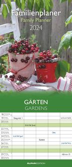 Bild vom Artikel Gärten 2024 Familienplaner - Wandkalender - Familienkalender - 19,5x45 vom Autor 
