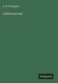 Produktbild: A Brief Account