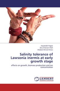 Produktbild: Salinity tolerance of Lawsonia inermis at early growth stage
