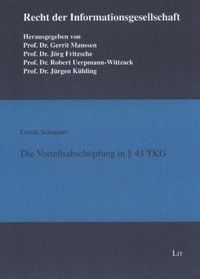 Produktbild: Die Vorteilsabsch&ouml;pfung in &sect; 43 TKG