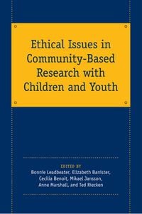 Produktbild: Ethical Issues in Community-Based Research with Children and Youth