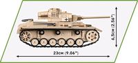 COBI 2562 - Historical Collection, PANZER III AUSF. J WWII, 780 Klemmbausteine, 2 Figuren