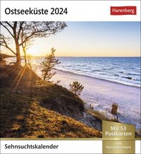 Ostseeküste Sehnsuchtskalender 2024. Leuchttürme, Sanddünen u.v.m. in einem Foto-Kalender voller Urlaubsfeeling. Beliebte Ostsee-Motive in einem de von Harenberg