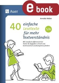 Produktbild: 40 einfache Lesetexte f&uuml;r mehr Textverst&auml;ndnis 5-6