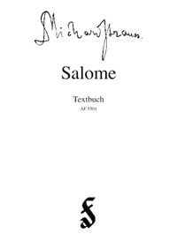 Produktbild: Salome. Libretto