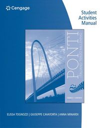 Produktbild: Student Activities Manual for Tognozzi/Cavatorta's Ponti, 3rd