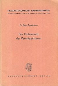 Produktbild: Die Problematik der Verm&ouml;gensteuer.