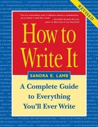 Produktbild: How to Write It: Complete Guide to Everything You'll Ever Write