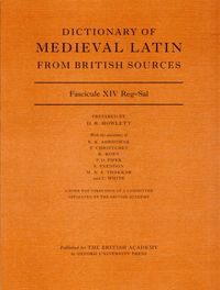 Produktbild: Howlett, D: Dictionary of Medieval Latin from British Source