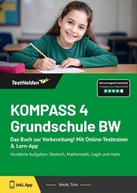 Produktbild: KOMPASS 4 Grundschule BW: Das Buch zur Vorbereitung! Mit Online-Testtrainer & Lern-App