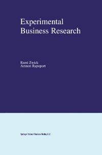 Produktbild: Experimental Business Research
