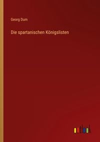 Produktbild: Die spartanischen K&ouml;nigslisten