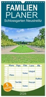 Produktbild: Familienplaner 2026 - Schlossgarten Neustrelitz mit 5 Spalten (Wandkalender, 21 x 45 cm) CALVENDO
