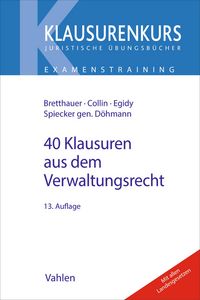 Produktbild: 40 Klausuren aus dem Verwaltungsrecht
