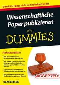 Produktbild: Wissenschaftliche Paper publizieren f&uuml;r Dummies