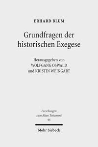 Produktbild: Grundfragen der historischen Exegese