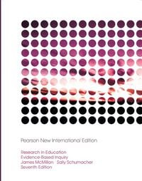 Produktbild: Research in Education: Evidence-Based Inquiry